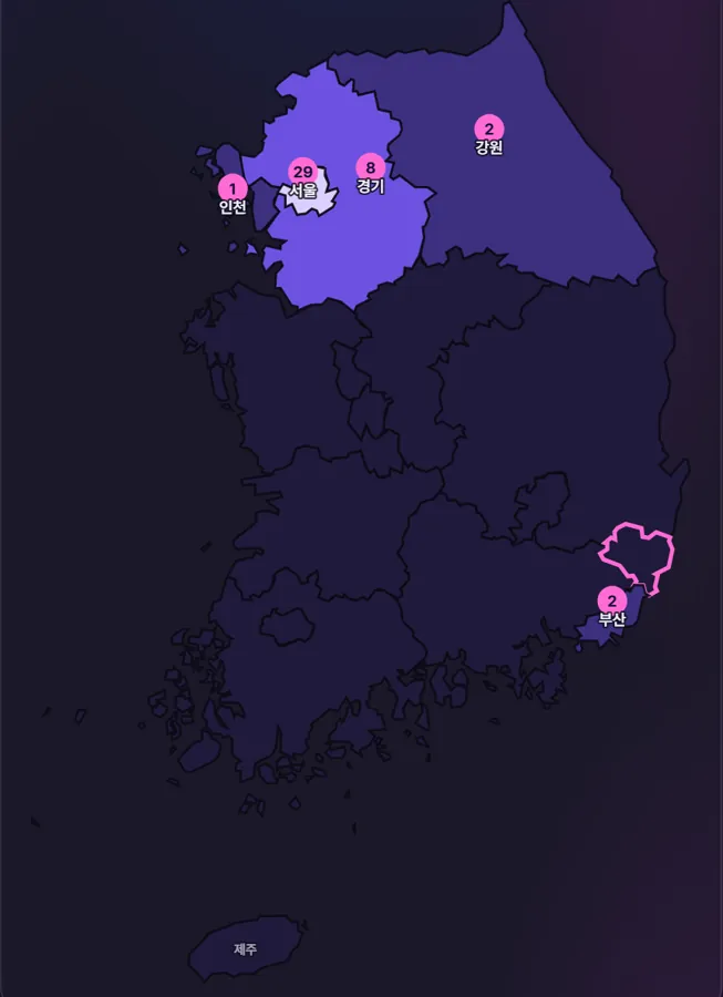 벙 지도 예시